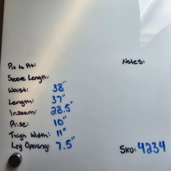 Lucky Brand 121 Slim Straight Jeans Men Tag 36x30 Act 38x28.5 Blue Stretch Denim - Picture 6 of 13